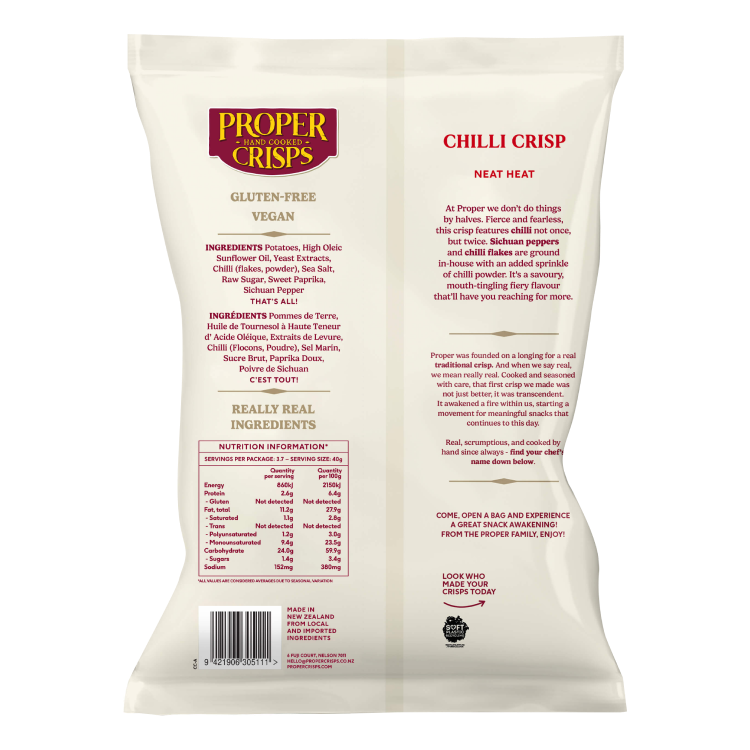 Back Image of Chilli Crisps Product Shot