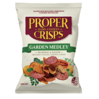 Front Image of Garden Medley Vege Crisps Product Shot
