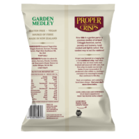 Back Image of Garden Medley Vege Crisps Product Shot