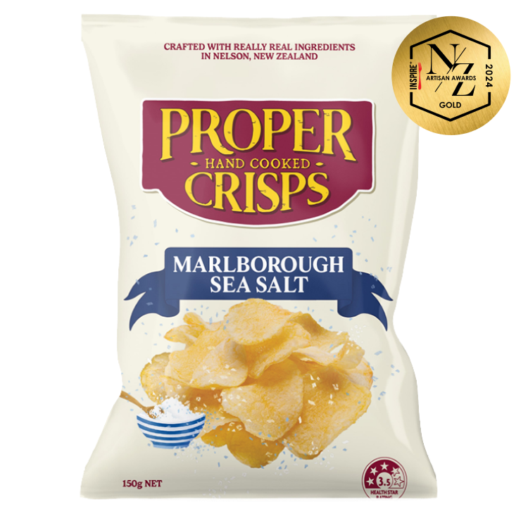 marlborough sea salt product render with the 2024 awards for Inspire NZ artisan awards - gold