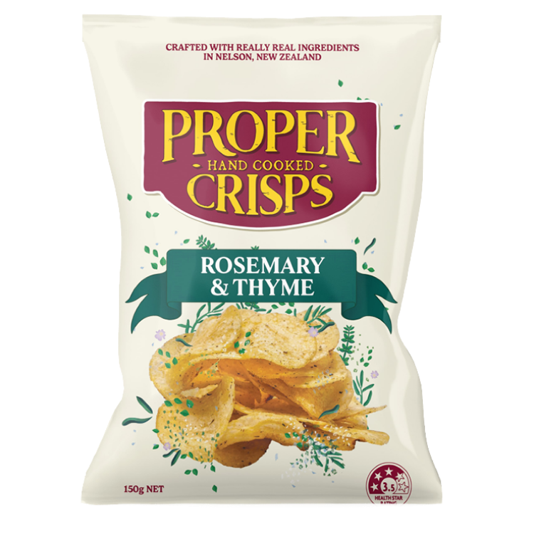 Front Image of Rosemary & Thyme Crisps Product Shot