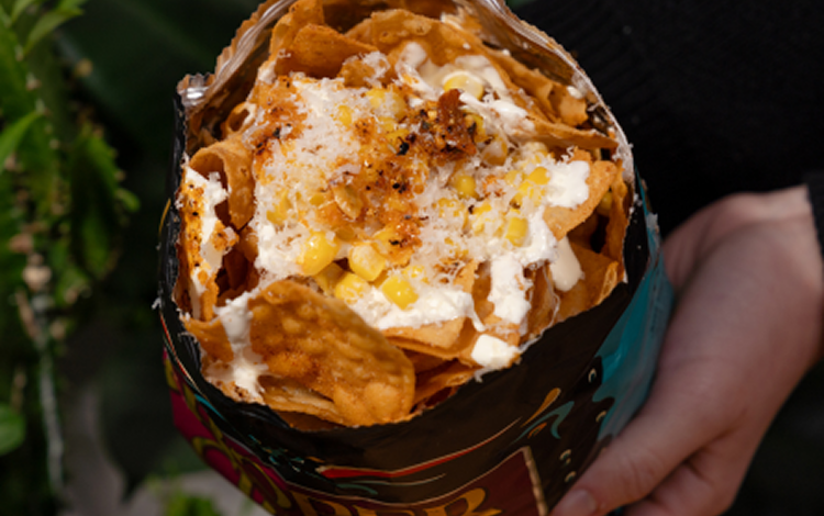 Loaded Street Nachos in a Bag